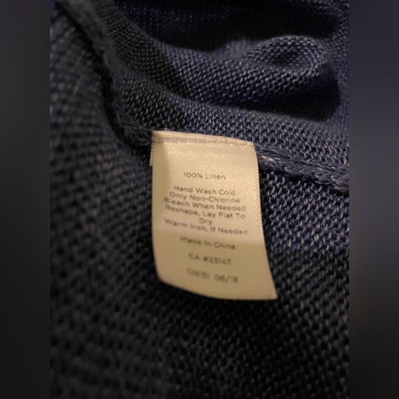Talbots 100% linen sweater-medium NWOT - Picture 7 of 7